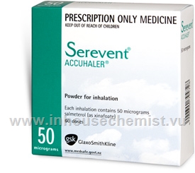 Serevent Accuhaler 50mcg 60 Doses/Pack