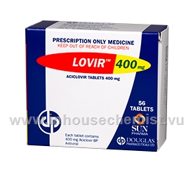 Lovir (Aciclovir) 400mg 56 Tablets/Pack