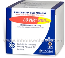 Lovir (Aciclovir) 800mg 35 Tablets/Pack
