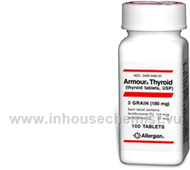 Armour Thyroid 3 Grain (180mg) 100 Tablets/Pack