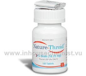 Nature-Throid 0.25 Grain - 100 Tabs/Bottle