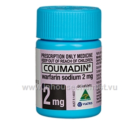 Coumadin Warfarin 2mg Tablets 50 Tablets/Pack