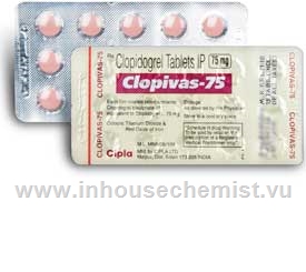 Clopivas 75mg 15 Tablets/Strip