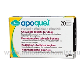 Apoquel (Oclacitinib 3.6mg) 20 Tablets/Pack