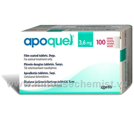 Apoquel (Oclacitinib 3.6mg) 100 Tablets/Pack