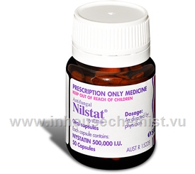 Nilstat (Nystatin 500,000 I.U.) 50 Capsules/Pack