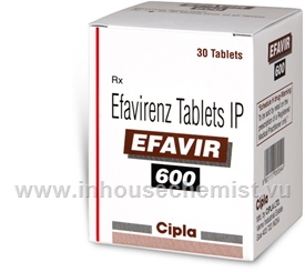 Efavir 600mg 30 Tablets/Pack
