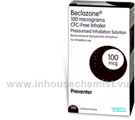 Beclazone 100mcg InhalerCFC Free 200 doses