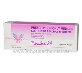 Mercilon 28 84 Tablets/Pack (MSD brand)