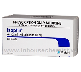 Isoptin 80mg (Verapamil) 100 Tablets/Pack