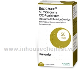 Beclazone 50mcg Inhaler CFC Free 200 doses