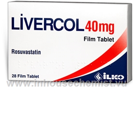 Livercol (Rosuvastatin 40mg) Tablets (Turkish)