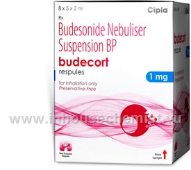 Budecort (Budesonide 1mg/2ml) 40 Respules/Pack
