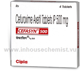Cefasyn (Cefuroxime Axetil 500mg) 4 Tablets/Pack