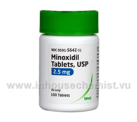 Minoxidil 2.5mg 100 Tablets/Pack