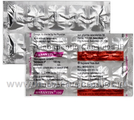 Gabantin (Gabapentin 100mg) 10 Capsules/Strip