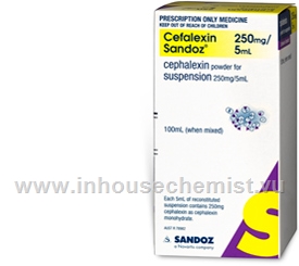 Cefalexin Sandoz (Cephalexin 250mg/5ml) Oral Suspension 100ml