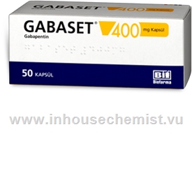 Gabaset (Gabapentin 400mg) 50 Capsules/Pack (Turkish)