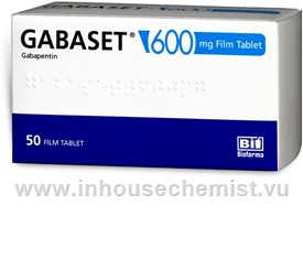 Gabaset (Gabapentin 600mg) 50 Tablets/Pack (Turkish)