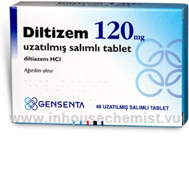 Diltizem SR (Diltiazem 120mg) 48 Tablets/Pack (Turkish)