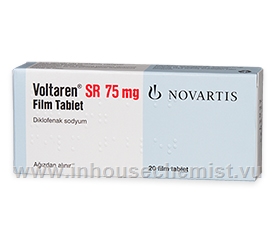 Voltaren SR (Diclofenac 75mg) 20 Tablets/Pack (Turkish)