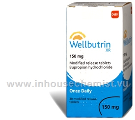 Wellbutrin XR (Bupropion 150mg) 30 Tablets/Pack