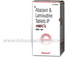 ABEC-L (Abacavir/Lamivudine 600mg/300mg) 30 Tablets/Pack