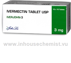 Iverjohn-3 (Ivermectin 3mg) 100 Tablets/Pack