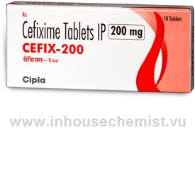 Cefix-200 (Cefixime 200mg) 10 Tablets/Strip