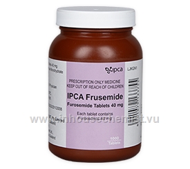 IPCA Frusemide (Furosemide 40mg) 1000 Tablets/Pack