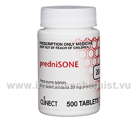 Prednisone Clinect (Prednisone 20mg) 500 Tablets/Pack