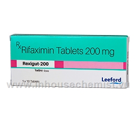 Rexigut (Rifaximin 200mg) 10 Tablets/Strip