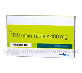 Rexigut (Rifaximin 400mg) 10 Tablets/Strip