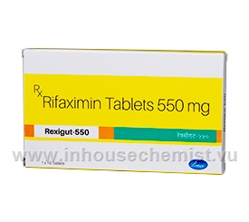 Rexigut (Rifaximin 550mg) 10 Tablets/Strip