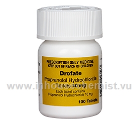 Teva Propranolol 10mg 100 Tablets/Pack