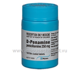 D-Penamine (Penicillamine 250mg) Tablets