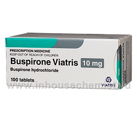 Buspirone 10mg 100 Tablets/Pack