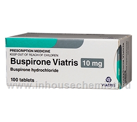 Buspirone 10mg 100 Tablets/Pack